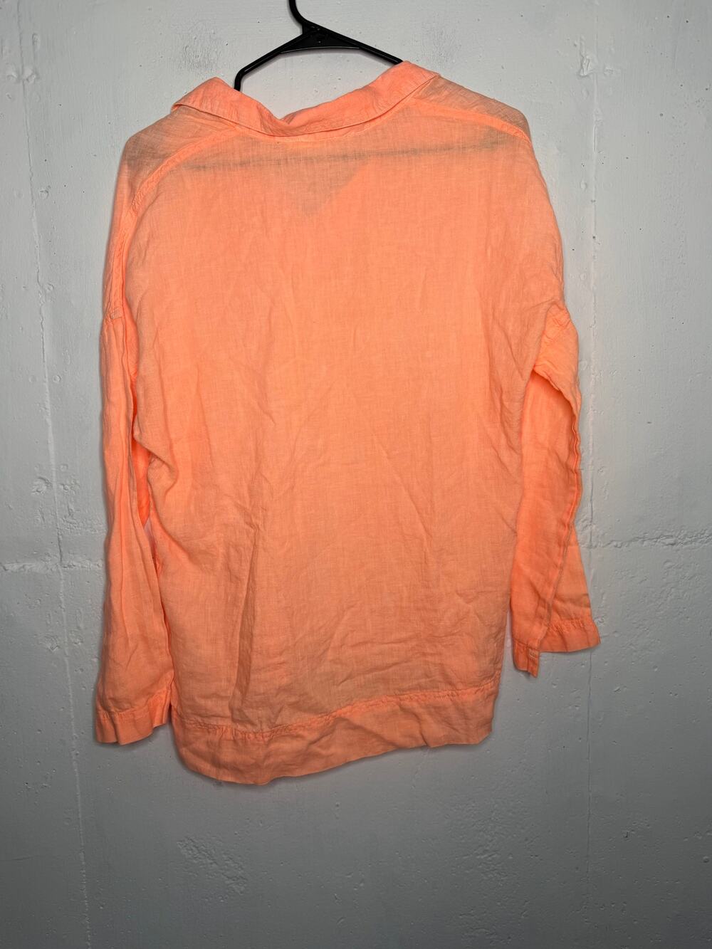 NEW C&C California 100% Linen Neon Orange Tunic Size Small